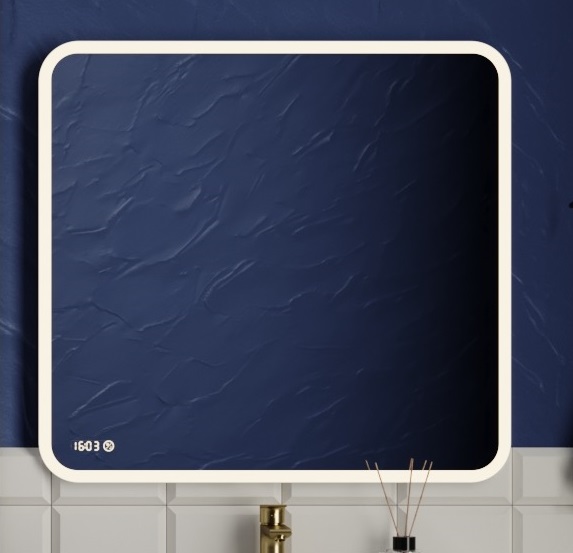 Зеркало Style Line Атлантика 80 с подсветкой и часами