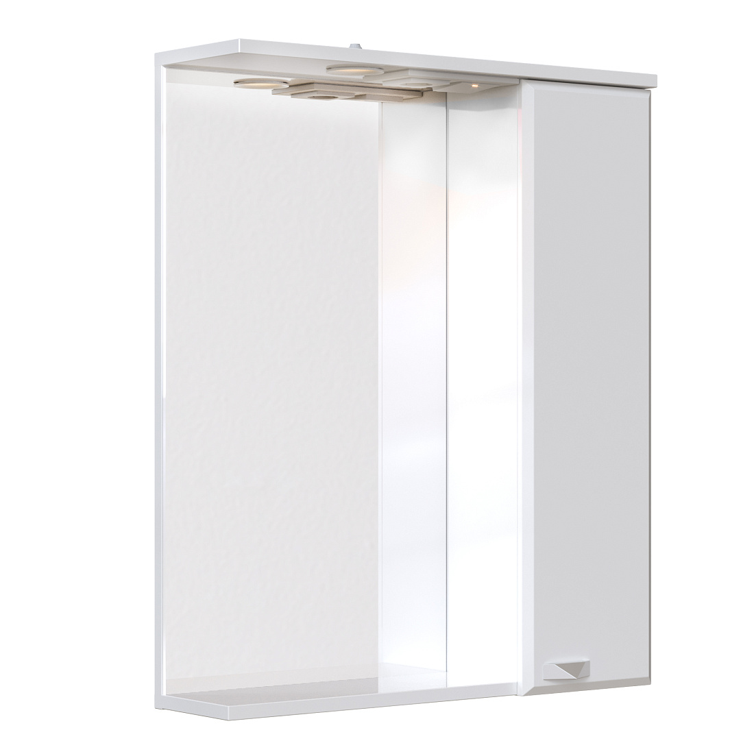 Зеркало-шкаф Sanstar Cristal 60 П, 1/дв, белый