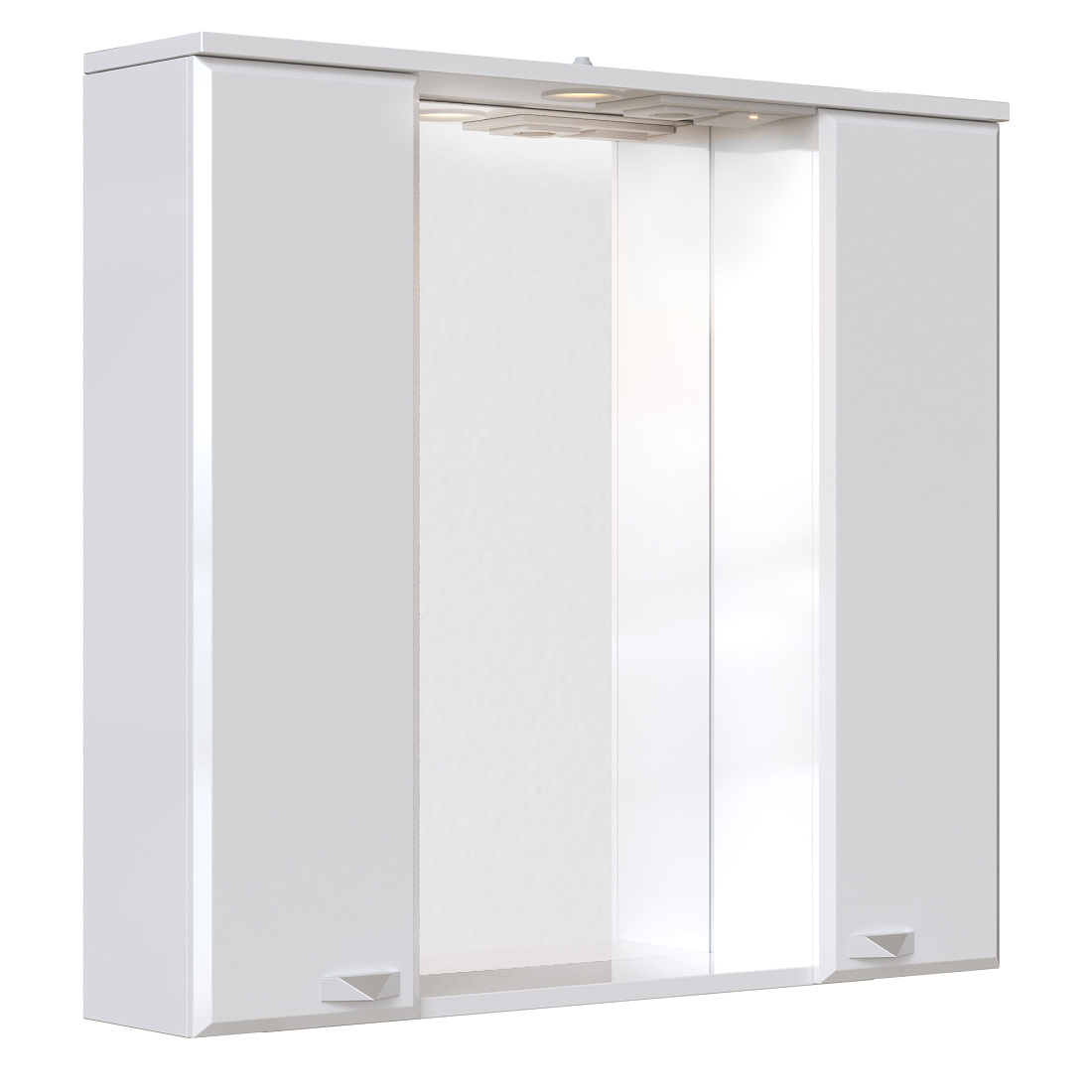 Зеркало-шкаф Sanstar Cristal 80, 2/дв, белый