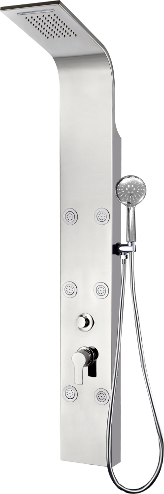 Душевая панель Aquanet Galaxy Shine 209997 с гидромассажем, хром