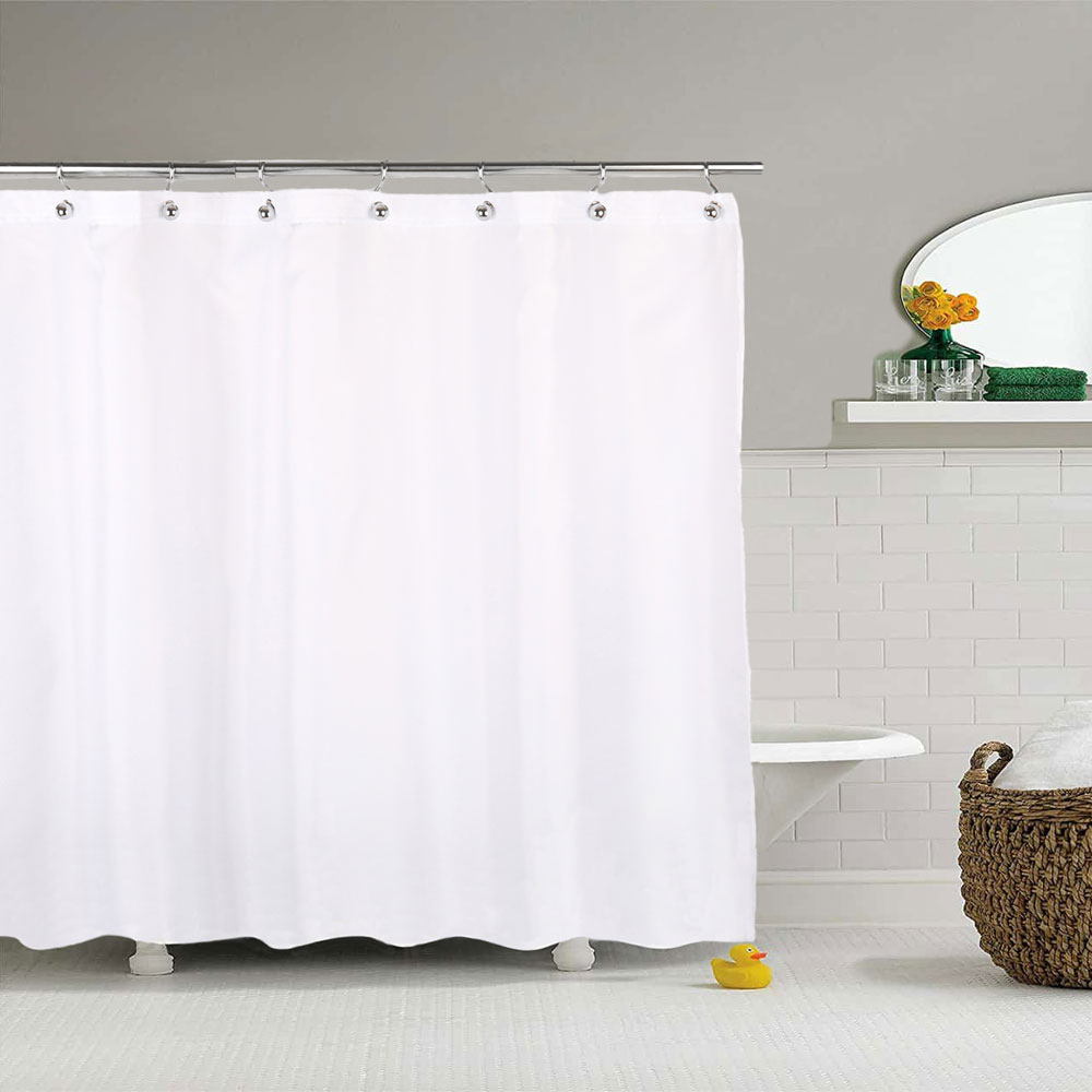 Штора для ванной R. Pla LIS2420W одинарная 240х200 белая