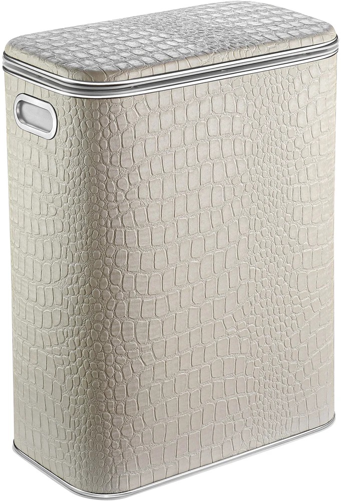 Корзина для белья Geralis KLH-B бежевая, хром, стандартная