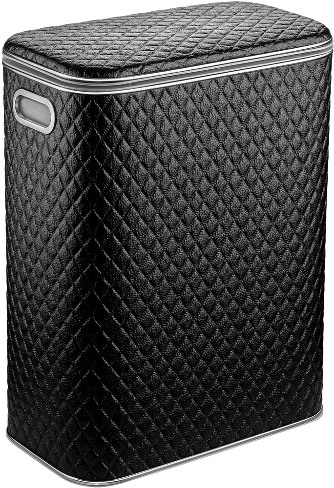 Корзина для белья Geralis CBH-B коричневая, хром, стандартная