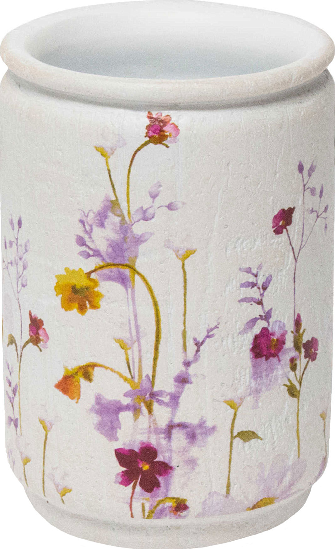 Стакан Croscill Pressed Flowers 6A0-001O0-9928/990 для зубной пасты, белый