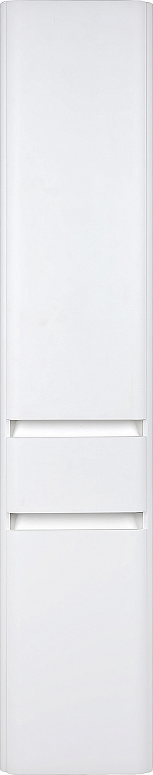 Шкаф-пенал Style Line Атлантика 35 Люкс Plus, с бельевой корзиной, антискрейч белый