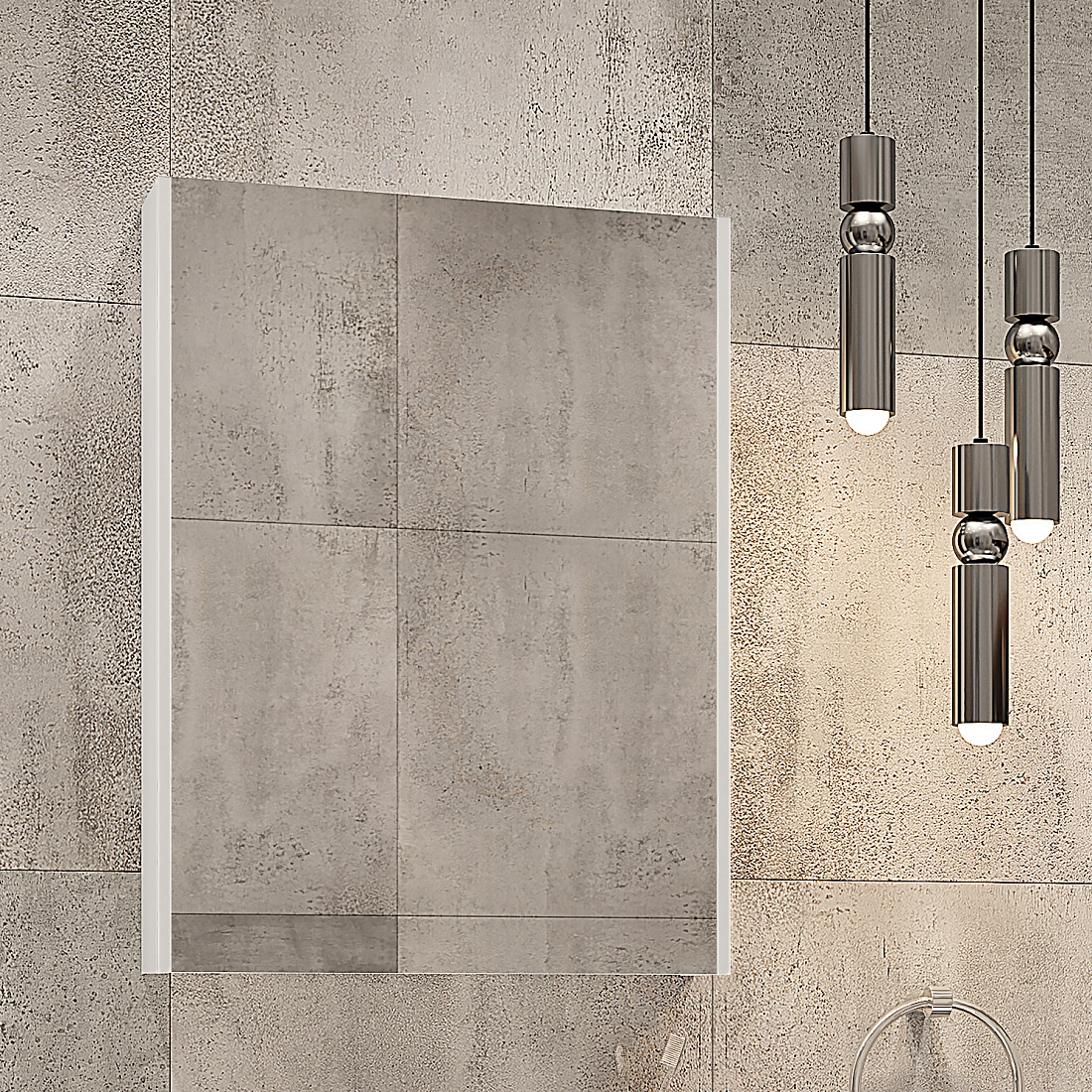 Зеркало-шкаф Velvex Klaufs 60 белое zsKLA.60-216