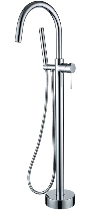 Смеситель Boheme Uno 469-CR (229) напольный, для ванны с душем, хром