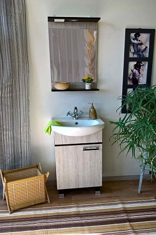 Зеркало Sanflor Толедо 50 венге/орегон