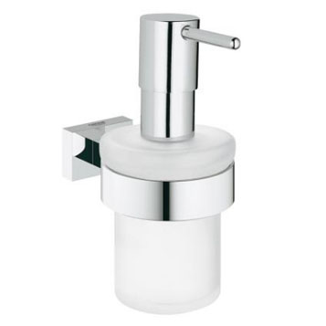 Дозатор Grohe Essentials Cube 40756001 для жидкого мыла, с держателем
