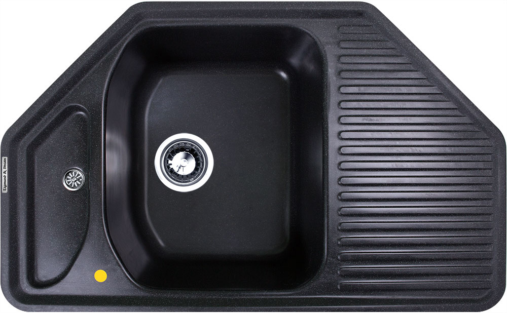 Мойка кухонная Zigmund & Shtain ECKIG 800 темная скала