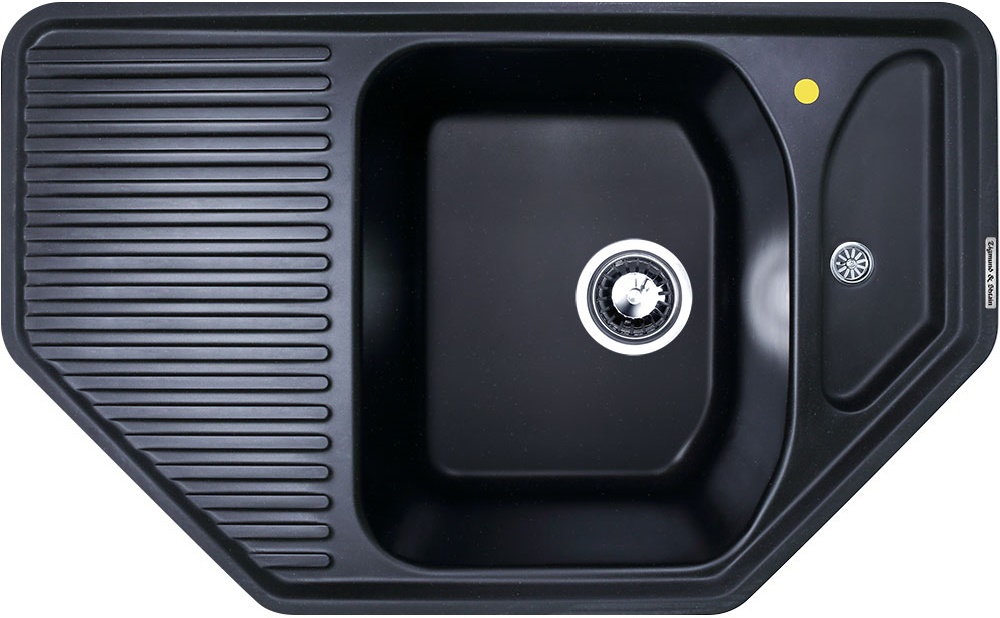 Мойка кухонная Zigmund & Shtain ECKIG 800 черный базальт