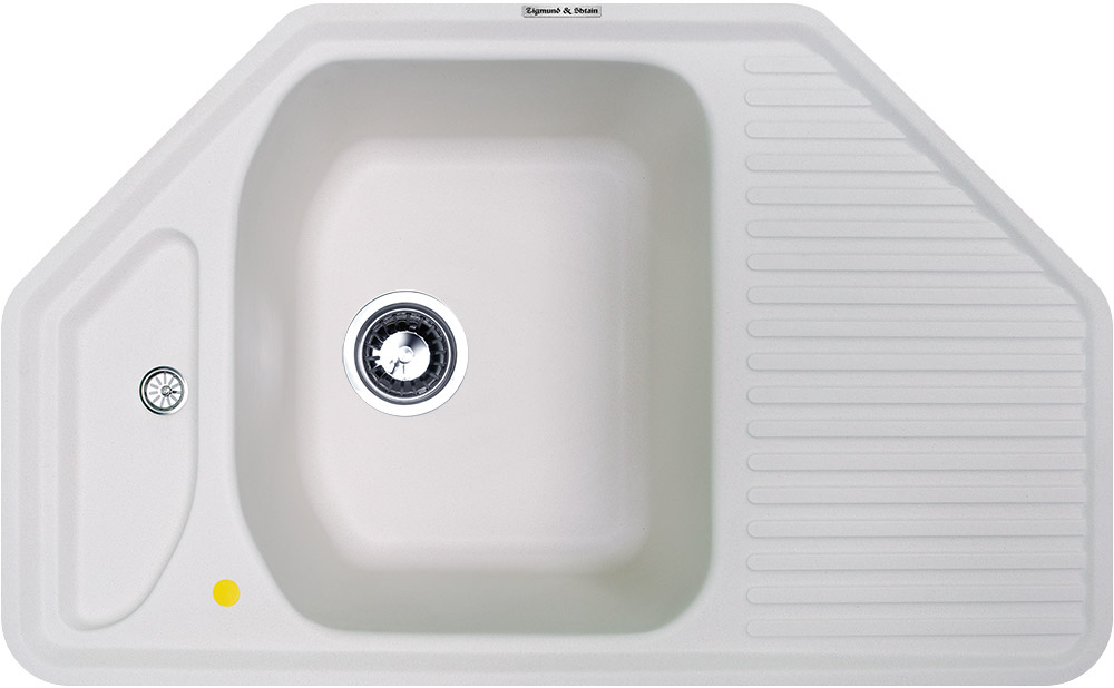 Мойка кухонная Zigmund & Shtain ECKIG 800 белый жемчуг
