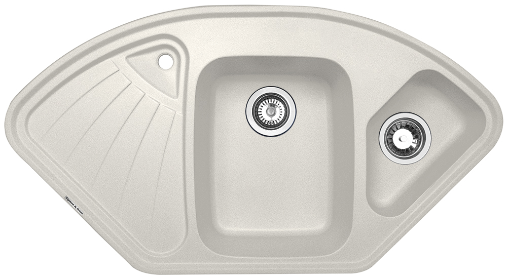 Мойка кухонная Zigmund & Shtain ECKIG 1000.2 индийская ваниль