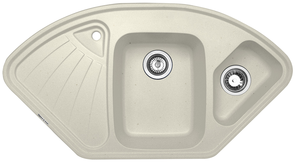 Мойка кухонная Zigmund & Shtain ECKIG 1000.2 каменная соль