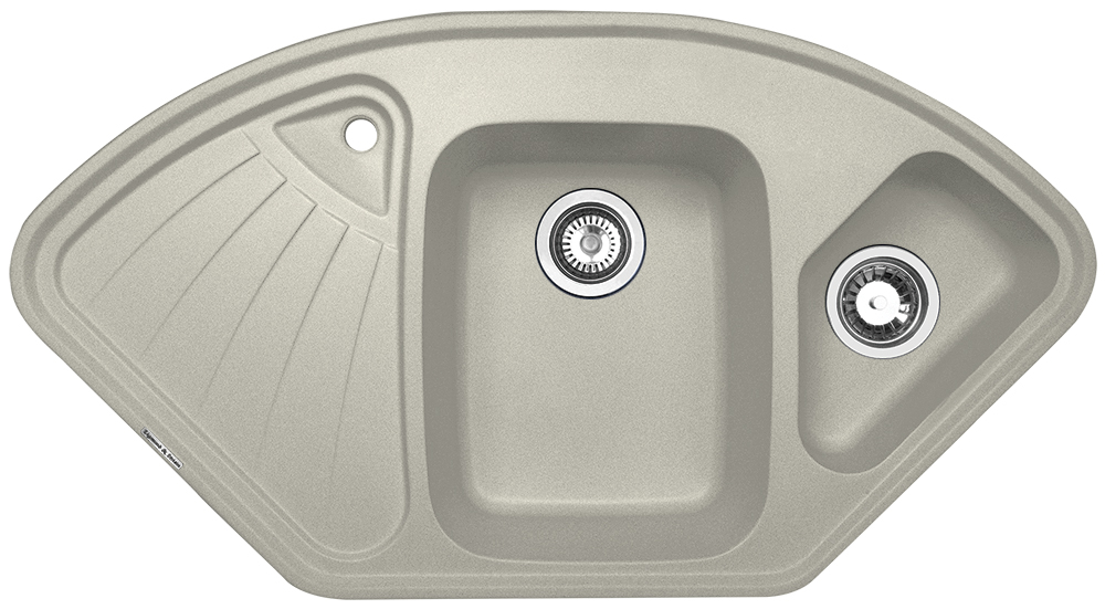 Мойка кухонная Zigmund & Shtain ECKIG 1000.2 речной песок