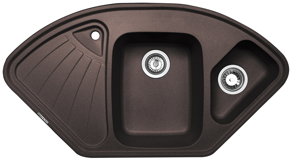 Мойка кухонная Zigmund & Shtain ECKIG 1000.2 швейцарский шоколад
