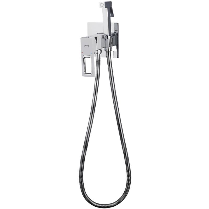 Гигиенический душ Gappo G7217-8 со смесителем, белый/хром