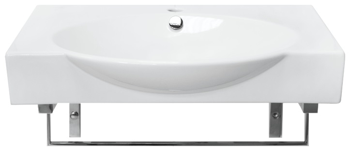 Раковина Sanita luxe Infinity 65 с кронштейнами и полотенцедержателем (INF65SLWB01KR)