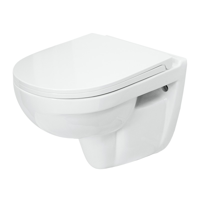 Унитаз подвесной Sanita luxe Best DM сиденье дюропласт, быстросъемное с микролифтом (BSTSLWH0104)