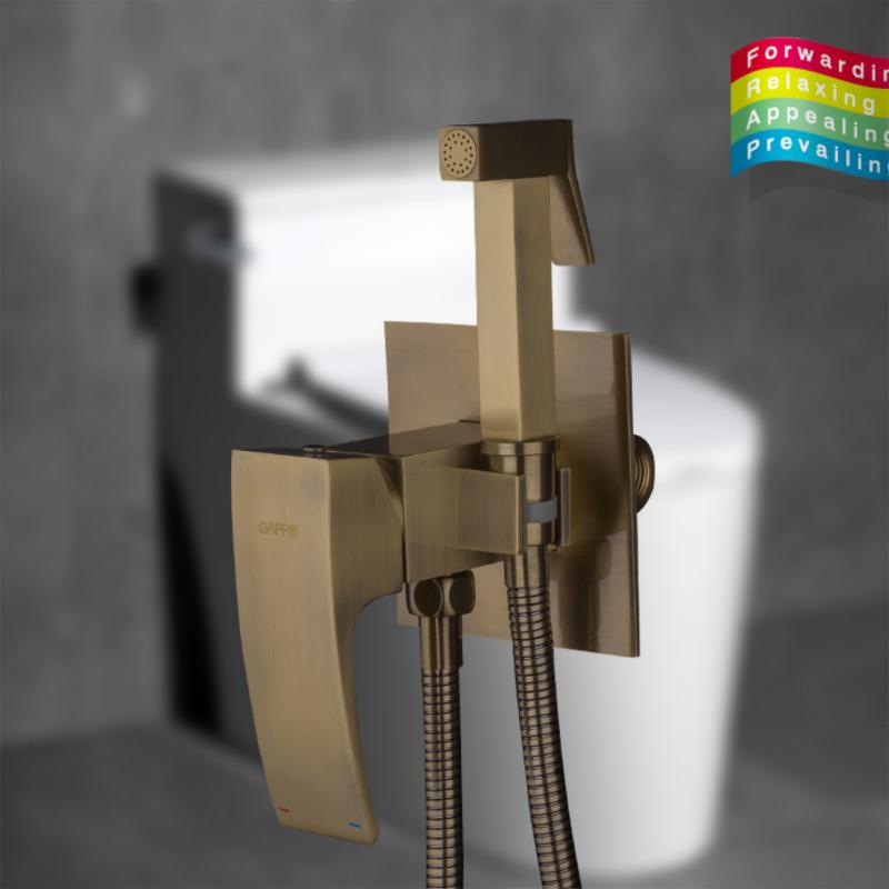 Гигиенический душ Gappo G7207-4 со смесителем, бронза