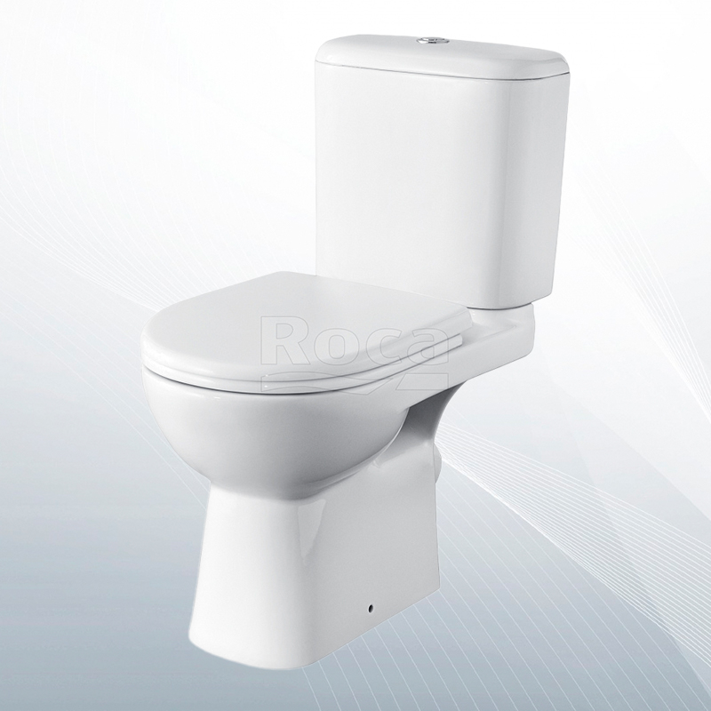 Унитаз-компакт Roca Access 734P23900Y с косым выпуском