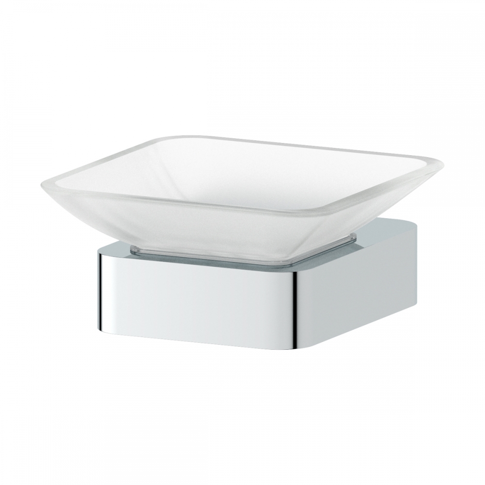 Мыльница Artwelle Regen 8322 матовое стекло, хром