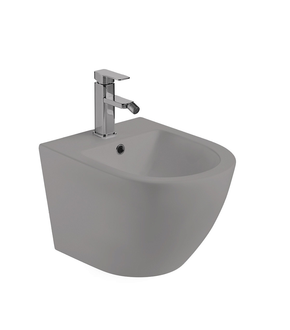 Биде подвесное WeltWasser SK MERZBACH 005 MT-GR серый матовый