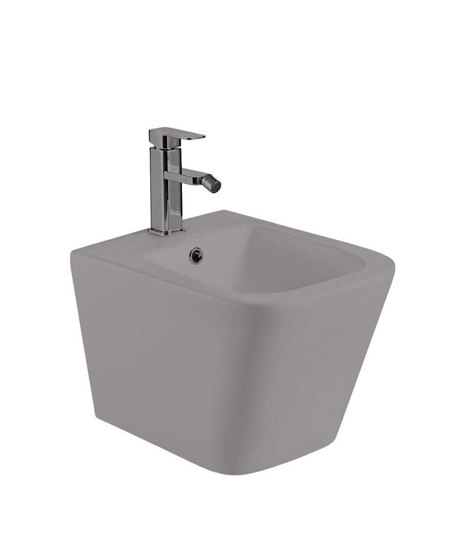 Биде подвесное WeltWasser SK GELBACH 005 MT-GR серый матовый