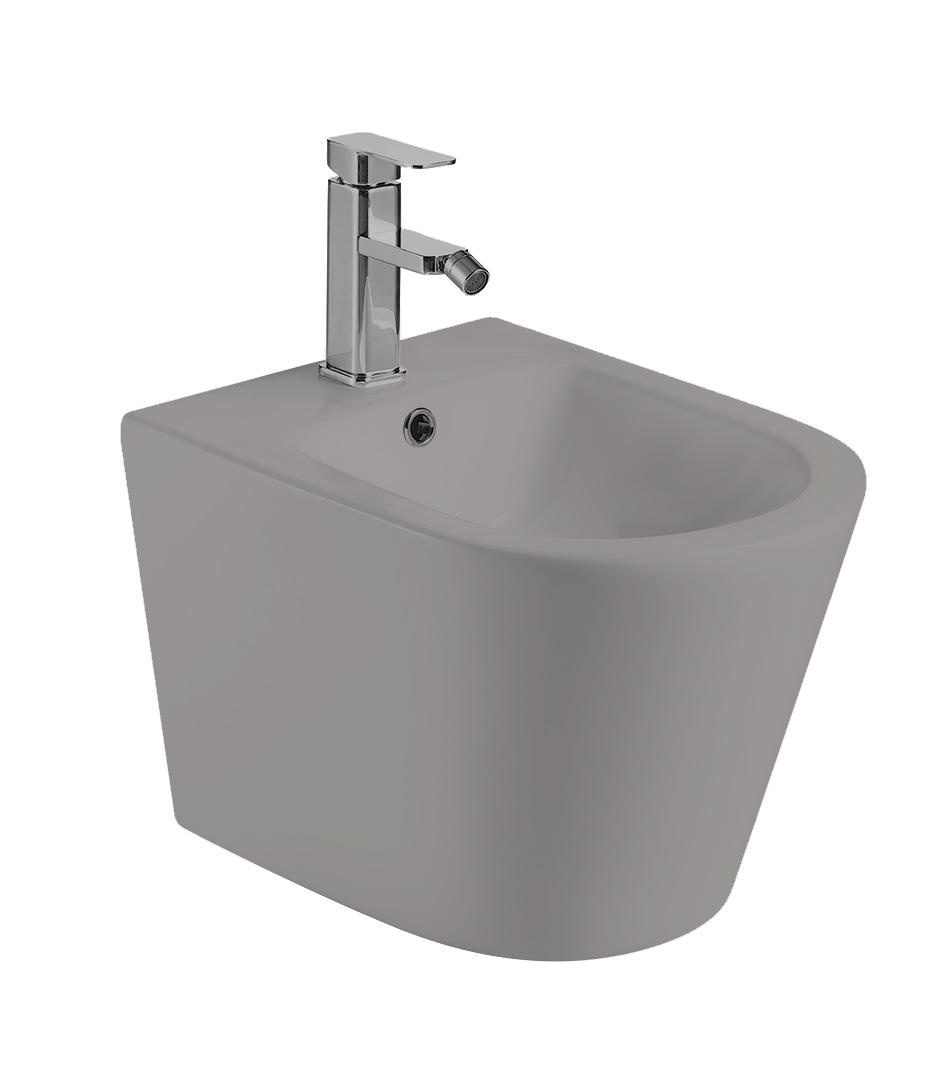 Биде подвесное WeltWasser SK SALZBACH 005 MT-GR серый матовый