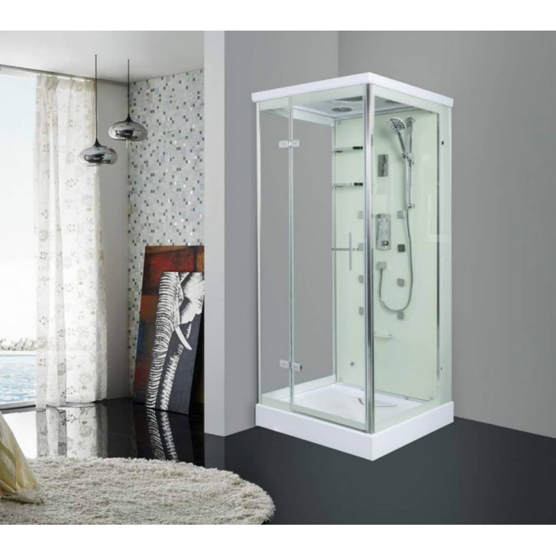 Душевая кабина Weltwasser WW1000 MAINE L 90x90 + пар левая