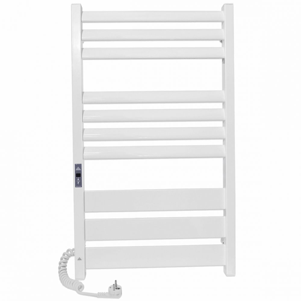 Электрический полотенцесушитель Laris Атлант Премиум П10 белый глянец 500x900 левый тэн