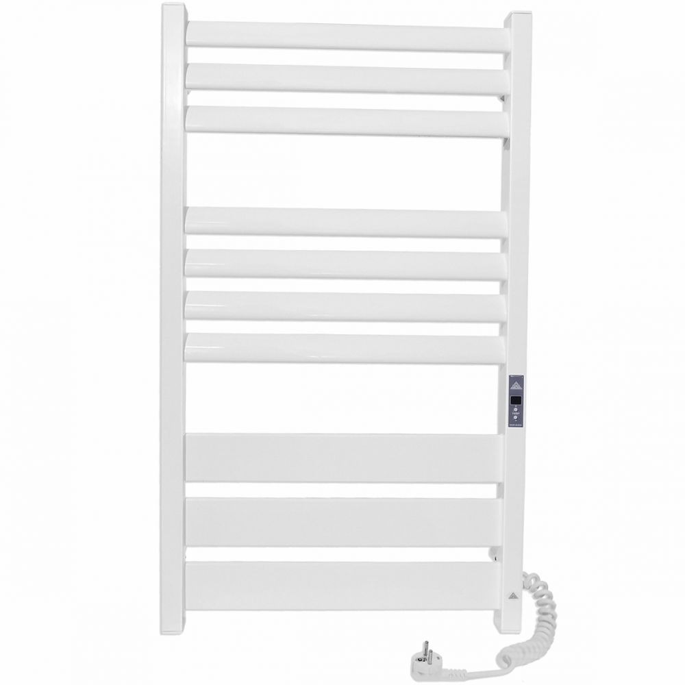 Электрический полотенцесушитель Laris Атлант Премиум П10 белый глянец 500x900 правый тэн