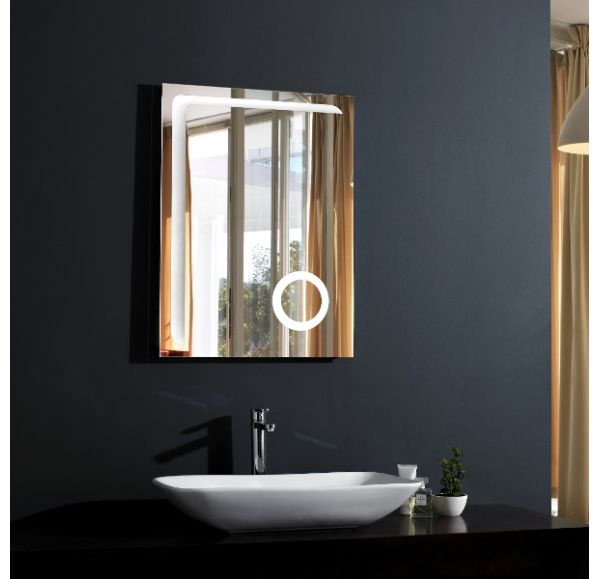 Зеркало Gair Art-2 60х80 c подсветкой и антизапотеванием Anti Steam
