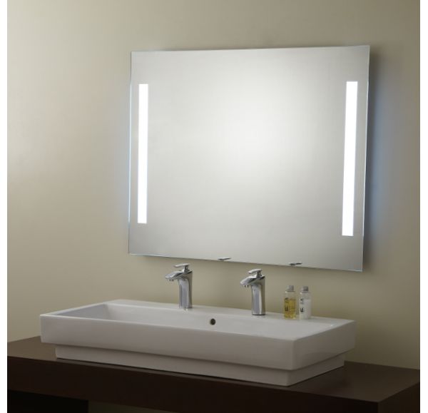 Зеркало Gair Line 100х80 c подсветкой и антизапотеванием Anti Steam