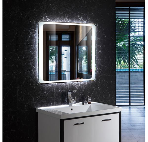 Зеркало Gair Madrid 80х70 c подсветкой и антизапотеванием Anti Steam