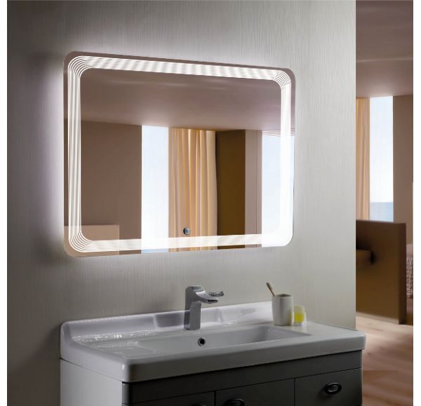 Зеркало Gair Turino 100х70 c подсветкой и антизапотеванием Anti Steam