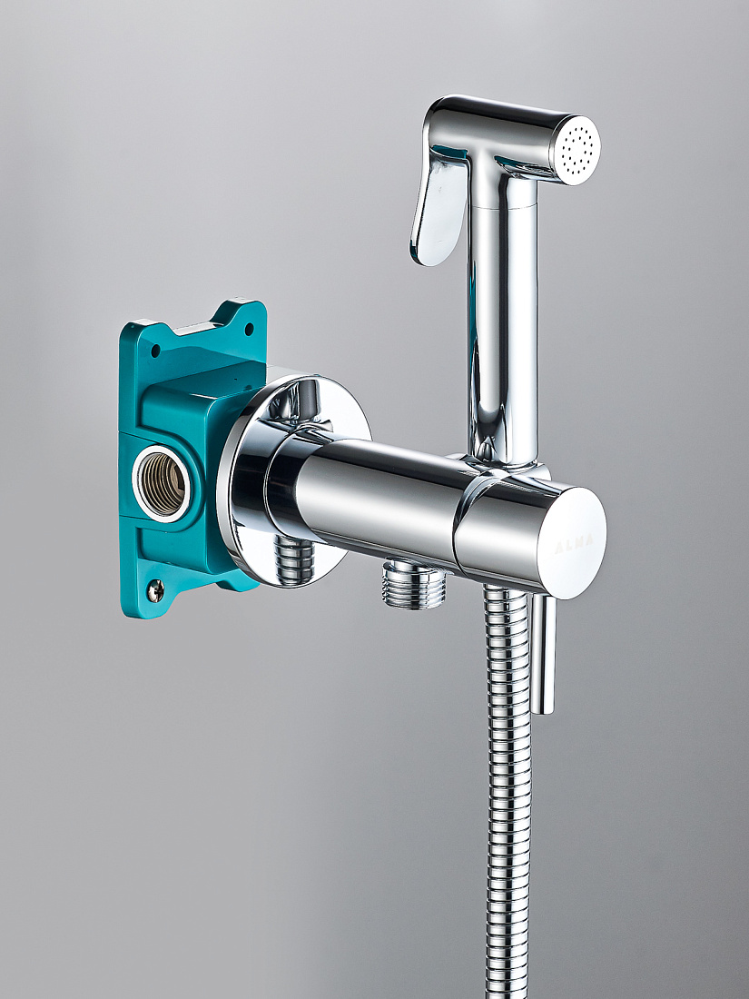 Гигиенический душ ALMAes Benito AL-859-01 со смесителем, хром