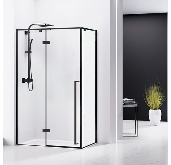 Душевой уголок Sole VOG Black 90х120