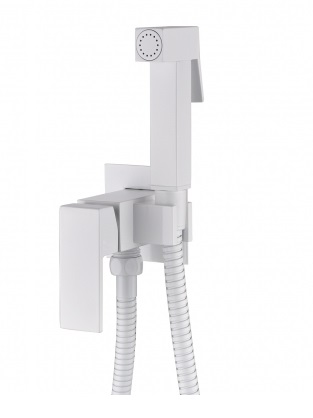 Гигиенический душ Grocenberg GB002W со смесителем, белый матовый