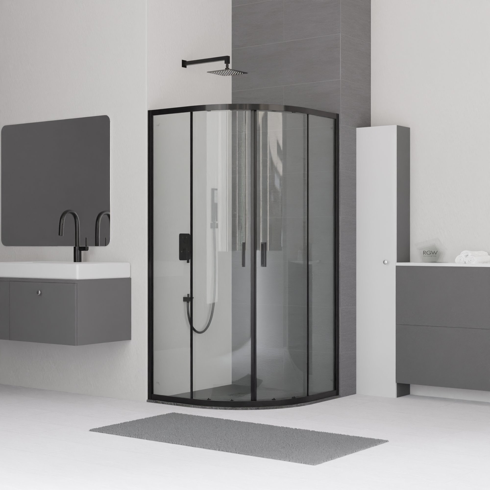 Душевой уголок RGW Classic CL-54B 90х90 профиль черный, стекло прозрачное