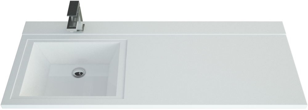 Раковина Andrea Cosmos 120 на стиральную машину, левая