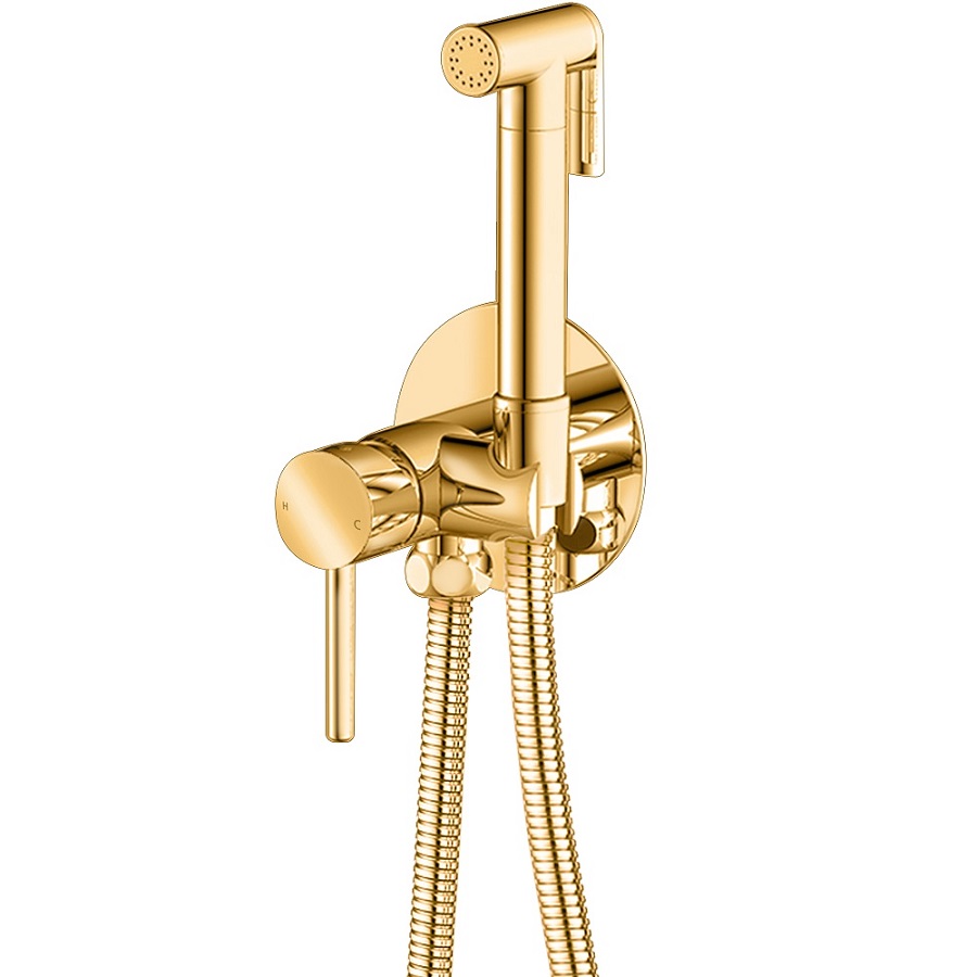 Гигиенический душ Grocenberg GB001GO со смесителем, золото