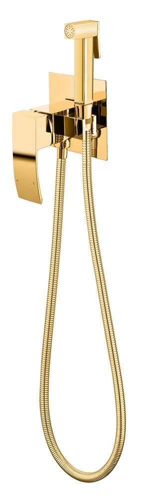 Гигиенический душ Grocenberg Shower GB007GO Gold скрытого монтажа, золото