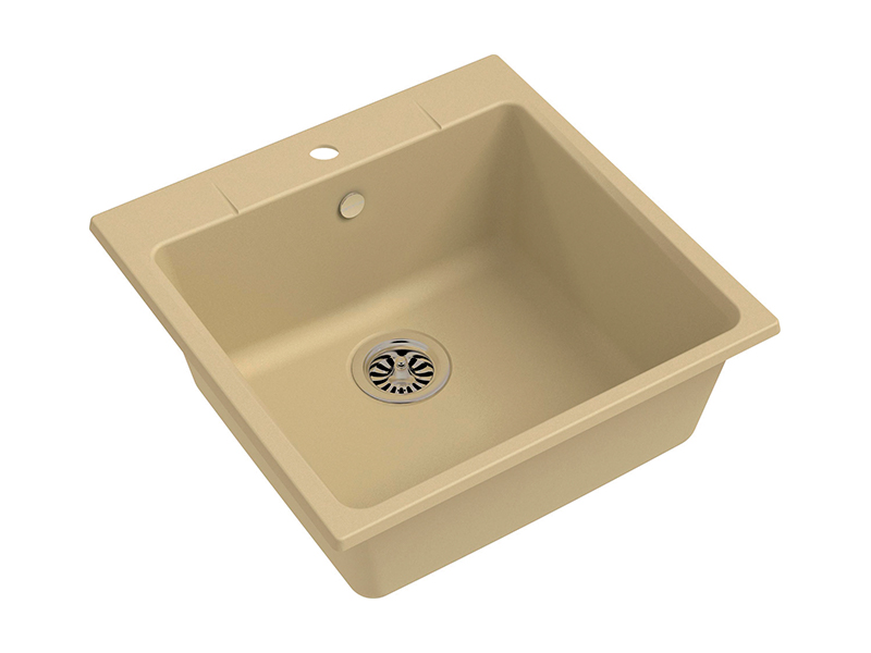 Мойка кухонная Ewigstein Gerd 50, бежевая
