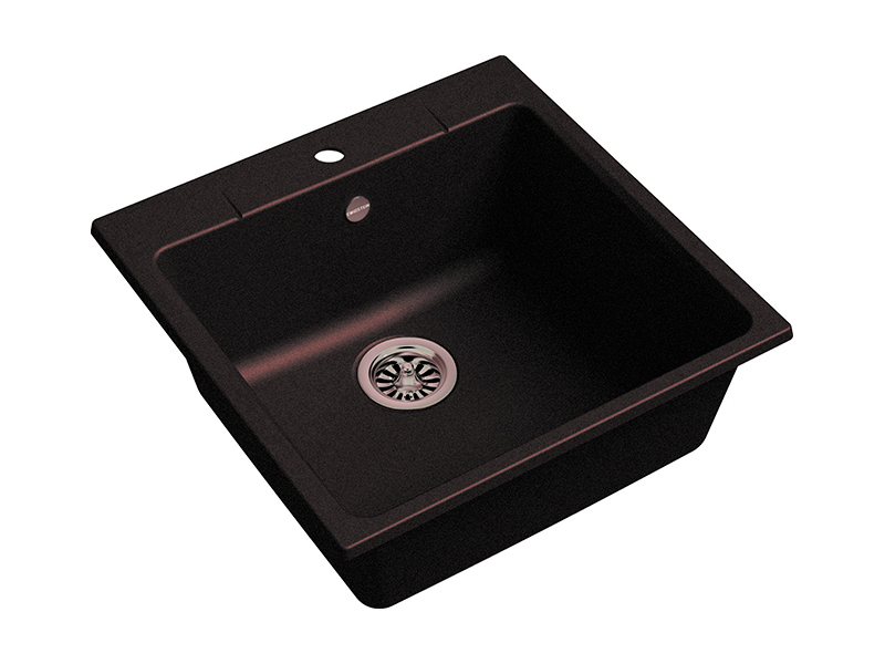 Мойка кухонная Ewigstein Gerd 50, шоколад