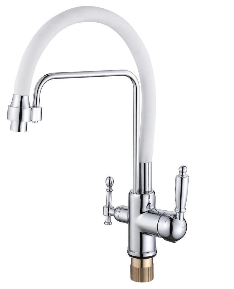 Смеситель для кухни ViEiR V15006-F с подключением к фильтру и с гибким изливом