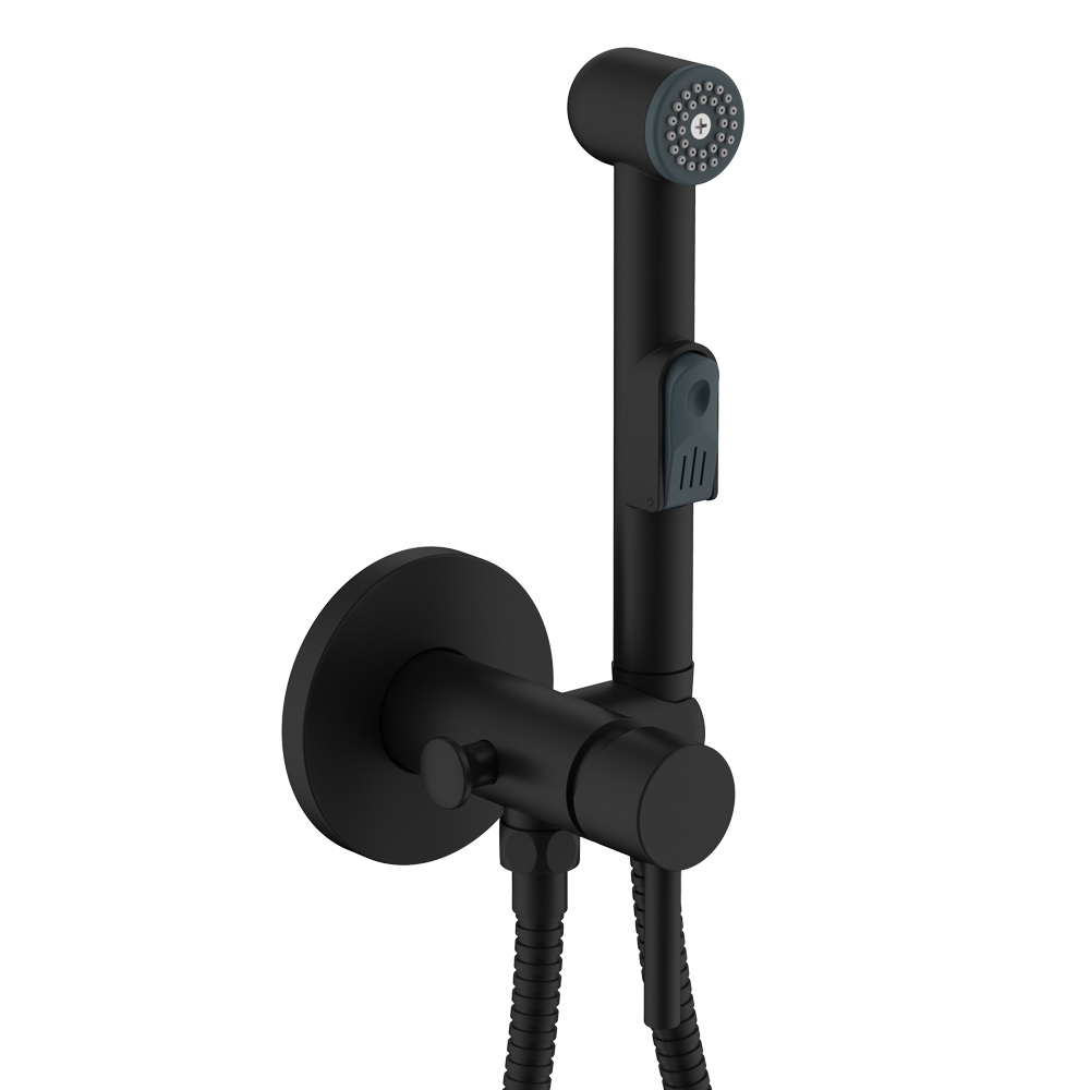 Гигиенический душ OliveS Balear 13141BLB встраиваемый, черный