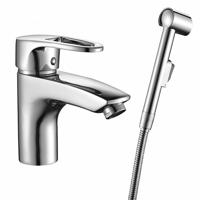 Смеситель Decoroom DR67 для раковины с гигиеническим душем