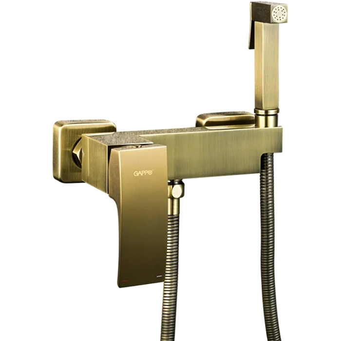 Гигиенический душ Gappo G2007-4 со смесителем, бронза