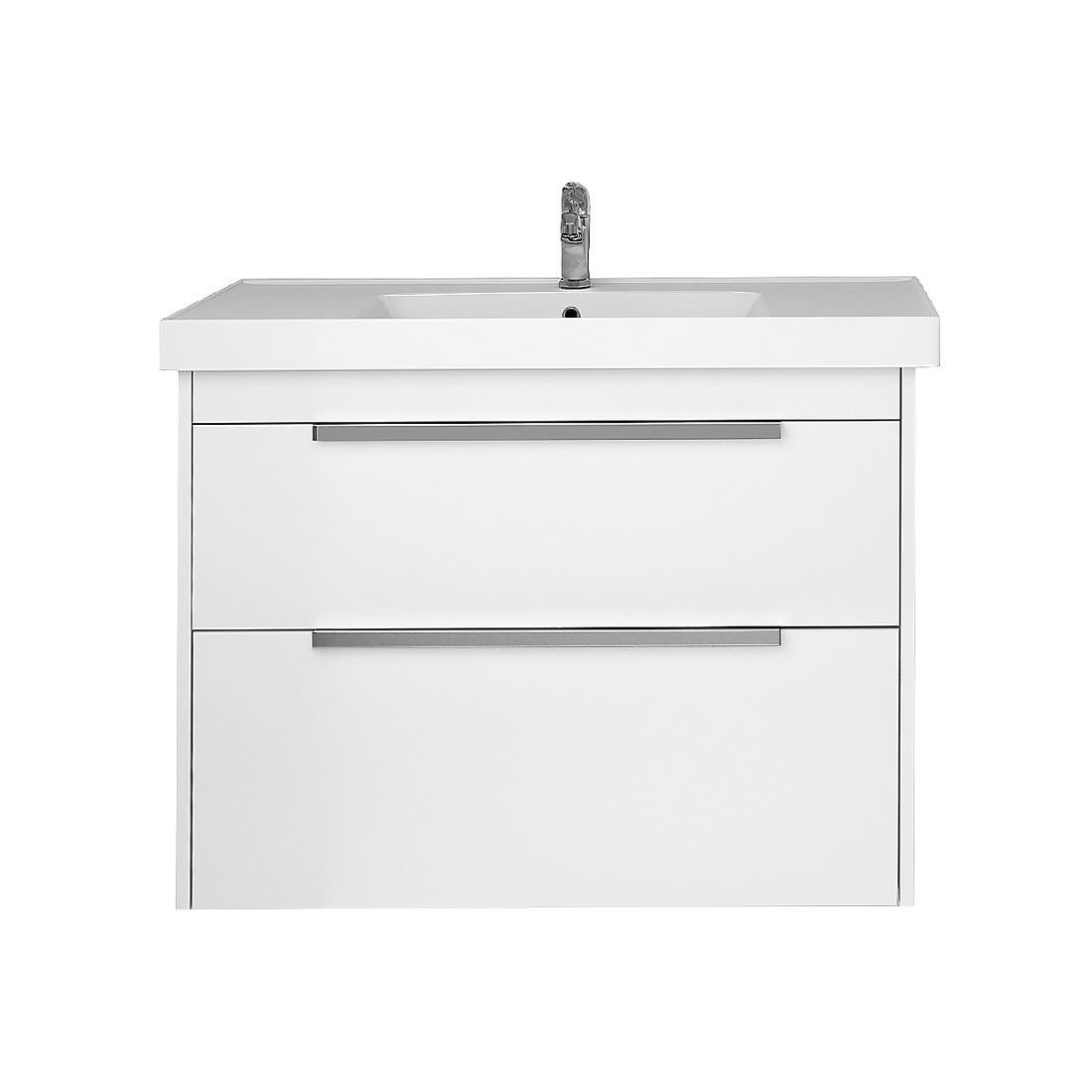 Тумба с раковиной Dreja Prime 60 белый глянец